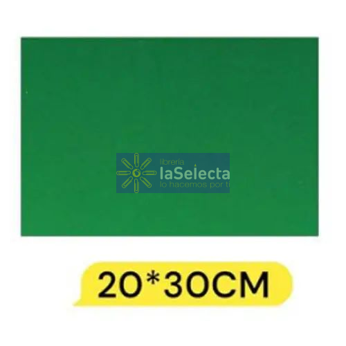 GOMA EVA LISA 20X30 CM 2MM VERDE OSCURO IMPORTADO